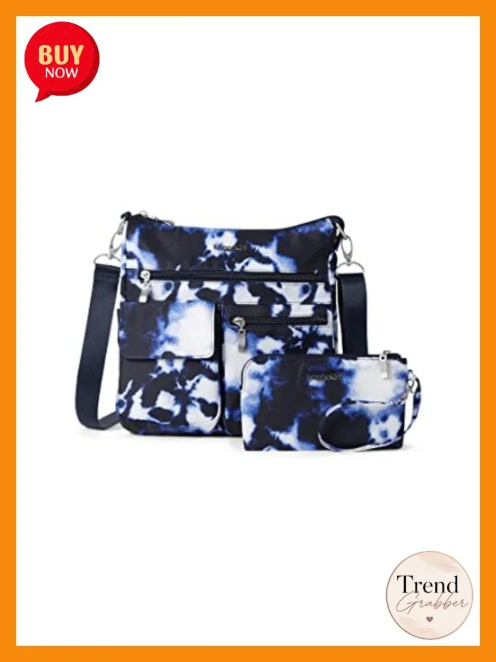 Baggallini Modern Everywhere Slim Crossbody Bag RFID Blocking Adjustable Strap